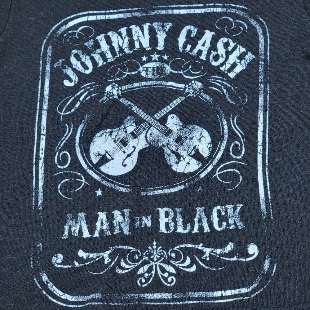 Johnny Cash SS Black Infant Tee "The Man In Black" - Size 12m
